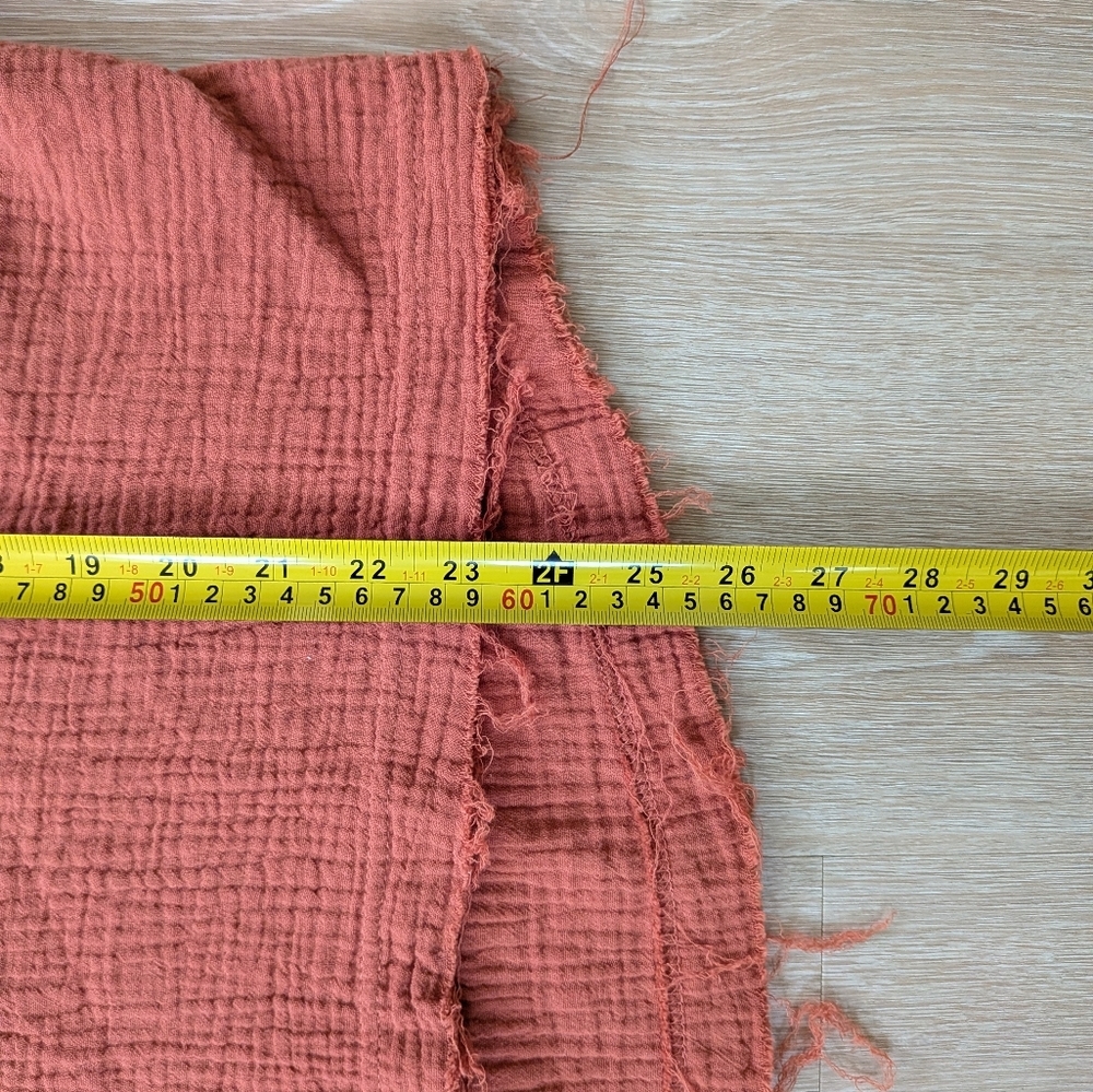 Young Fabolous & Broke Blouse Women's XS Textured Rust Orange Oversized - Picture 8 of 8